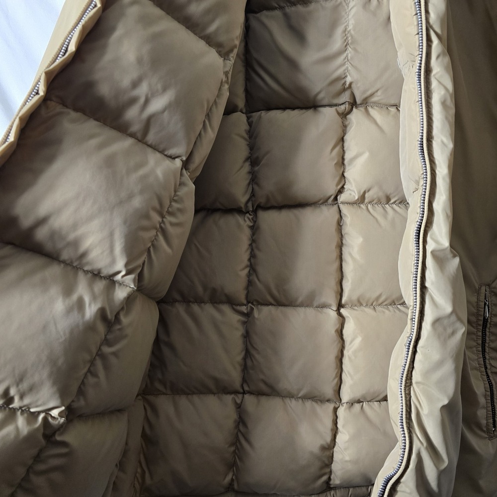 Vintage Womens Tempco Down Jacket Beige size M/L Winter Insulated - Picture 6 of 12